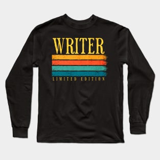 Retro Grunge Writer Limited Edition Long Sleeve T-Shirt